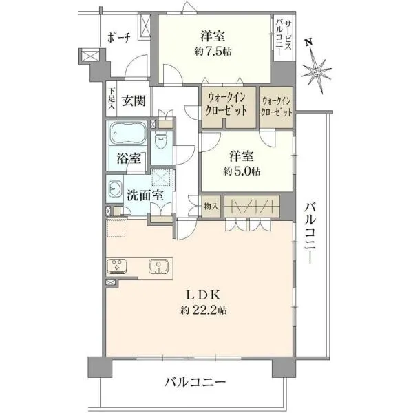 レーベン柏クリスタルアイルハルテラス 間取図
