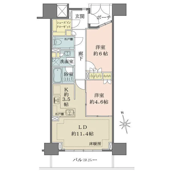 パークハウス文京関口 間取図