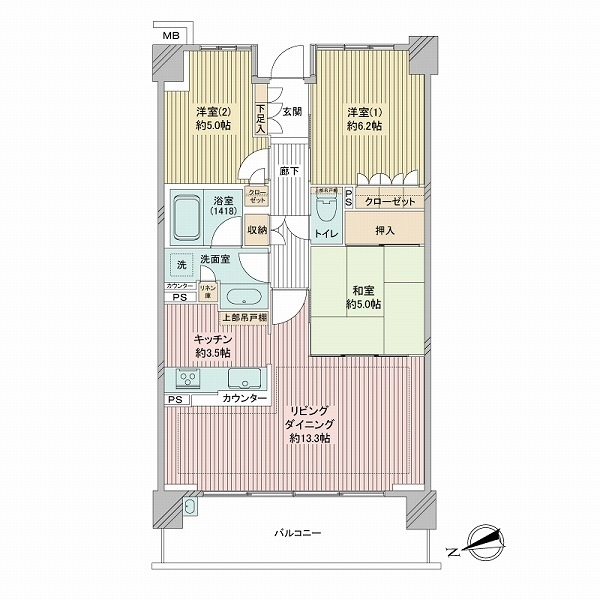 アデニウム府中白糸台 間取図