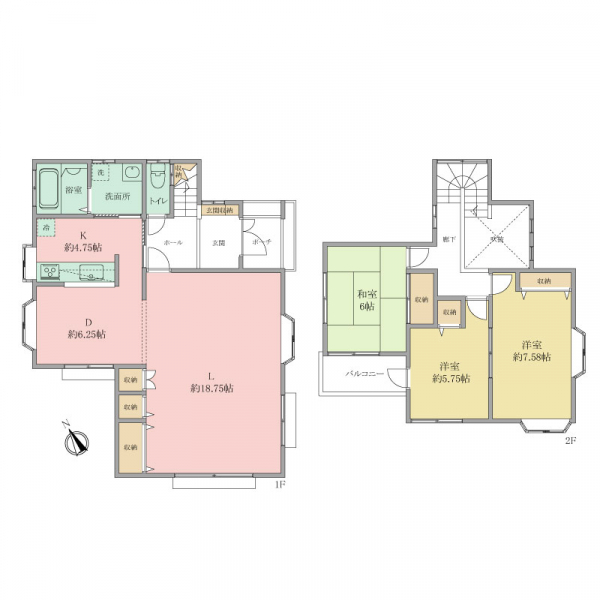 藤沢市獺郷 間取図