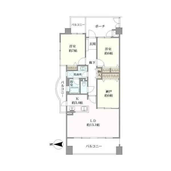 ファミール西宮・夙川公園 間取図