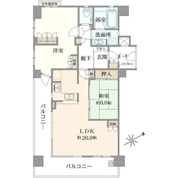 ヒルズ府中天神町ヴェールアリーナ 間取図