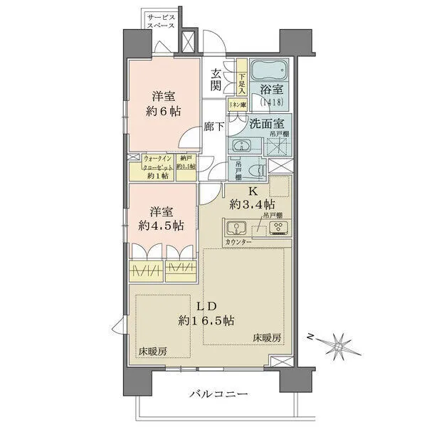 ザ・パークハウスさいたま新都心 間取図