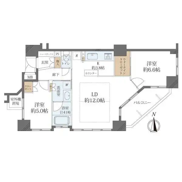ローレルコート寺町御池 間取図