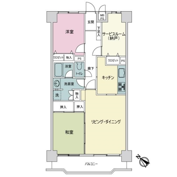 ライオンズガーデン百合ヶ丘 間取図