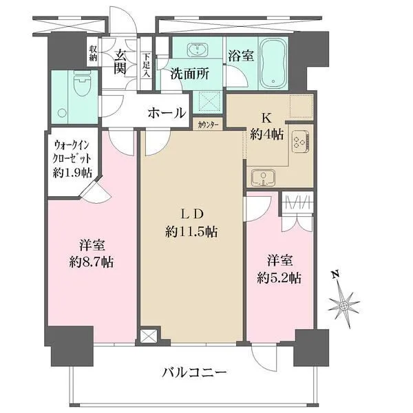 クレストプライムタワー芝 間取図