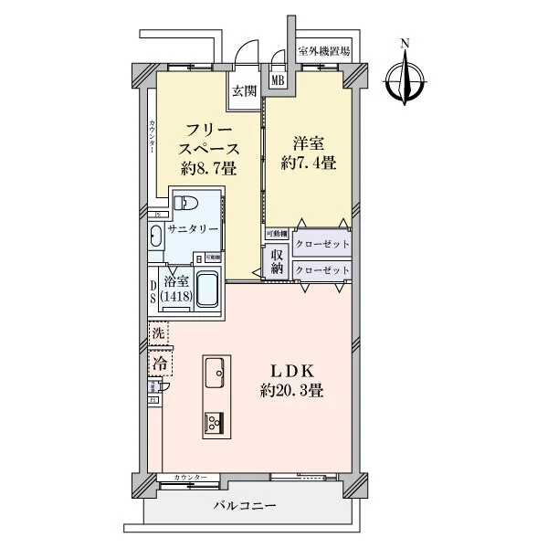 ステイツ花屋敷さくら坂 間取図
