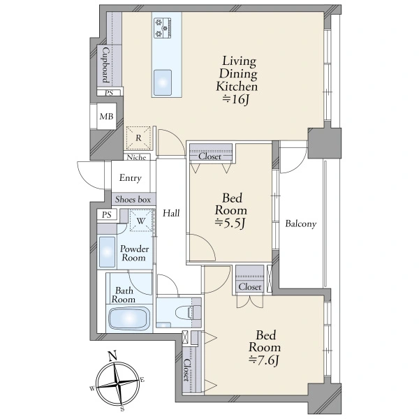 ファミールグラン西麻布パークアヴェニュー 間取図