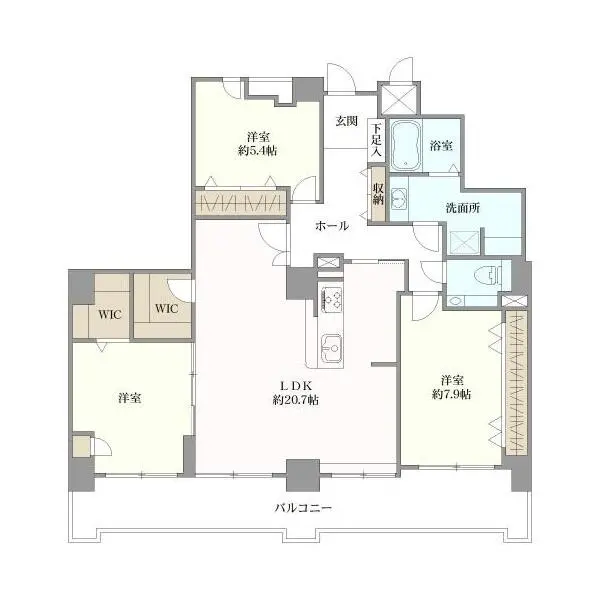 カデンツァ・ザ・タワー 間取図