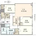武蔵野タワーズスカイクロスタワー 間取図