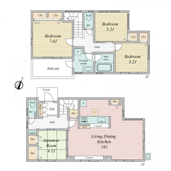 国分寺市西町３丁目 間取図