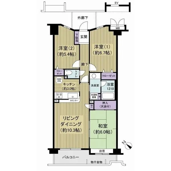 バームステージ宮崎台 間取図
