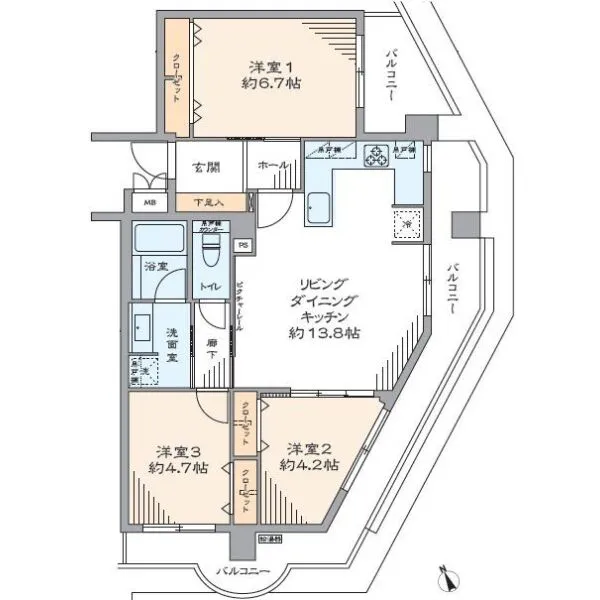 ベルハイム西荻窪第3 間取図