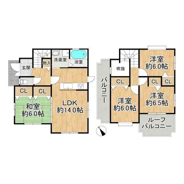 京都市伏見区醍醐新町裏町 間取図