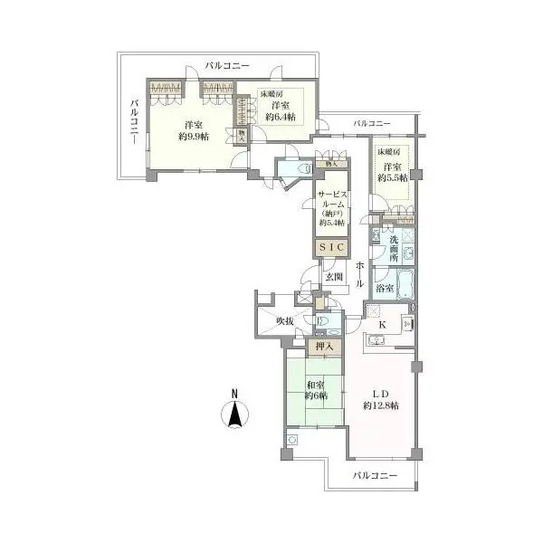 サンフラッツ阿佐谷 間取図