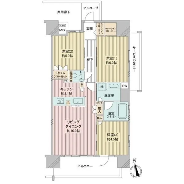 エクセレントシティ田端 間取図