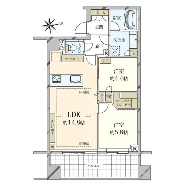 グレンパーク駒場EAST 間取図