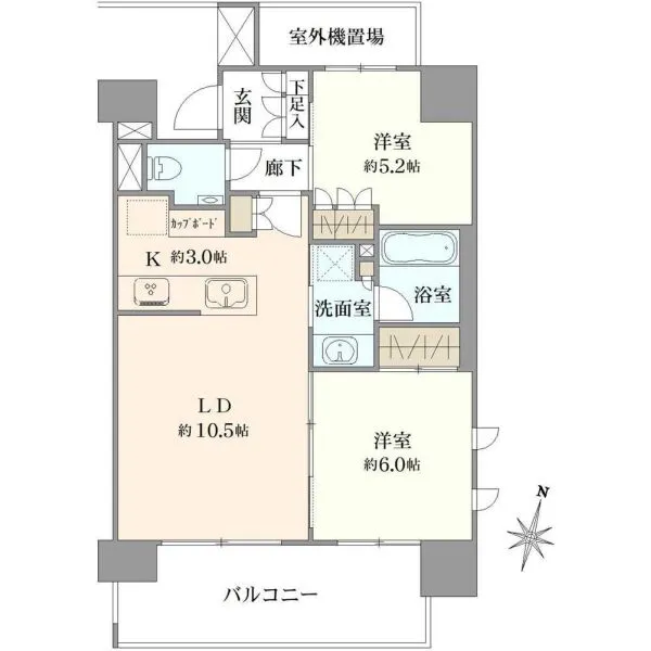 グローリオ田町 間取図