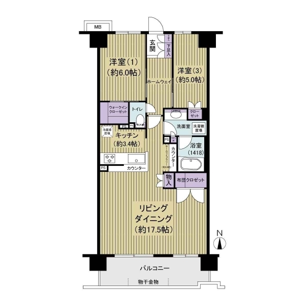 アクアブリーズ川崎 間取図