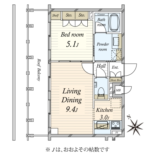 ダイナシティ市谷仲之町 間取図