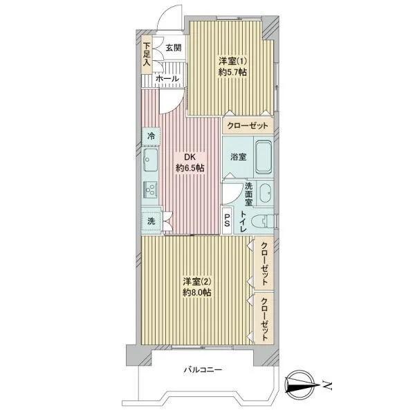 白鬚橋ローヤルコーポ 間取図