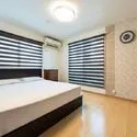 千葉市中央区春日２丁目 快適な睡眠のための配慮が行き届いた、約６．５帖の洋室（２０２６年８月撮影）