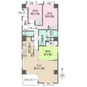 コスモ多摩川ラ・ミューゼ 間取図