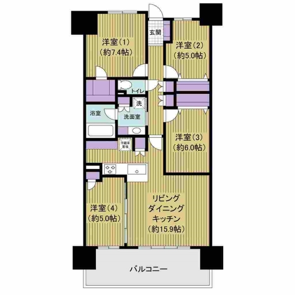 ユトリシア参番街 間取図