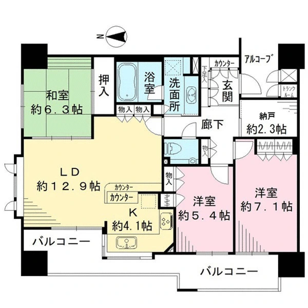 ルネ烏丸御池 間取図