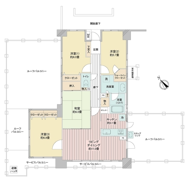グラン・コート八王子 間取図