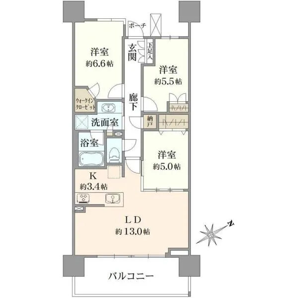 プラウドシティ淵野辺 間取図