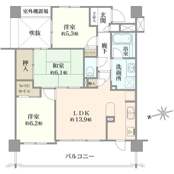 ライオンズマンション浦安シティ 間取図