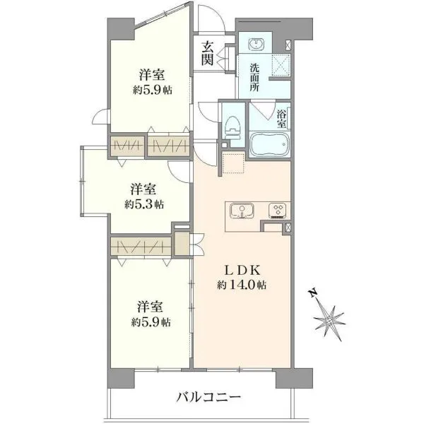 ソフィア王子神谷クラッセ 間取図