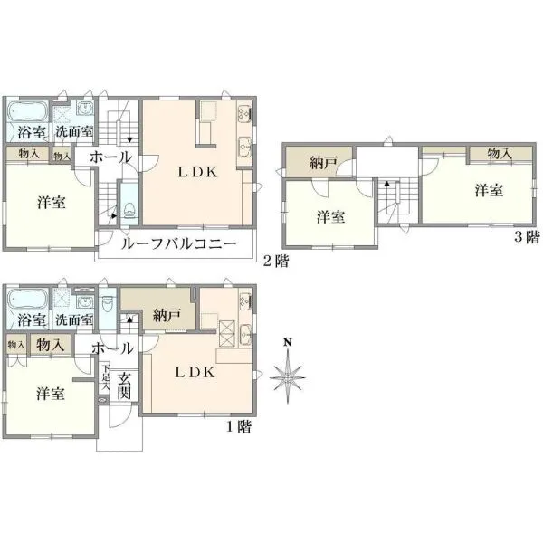 足立区江北６丁目 間取図