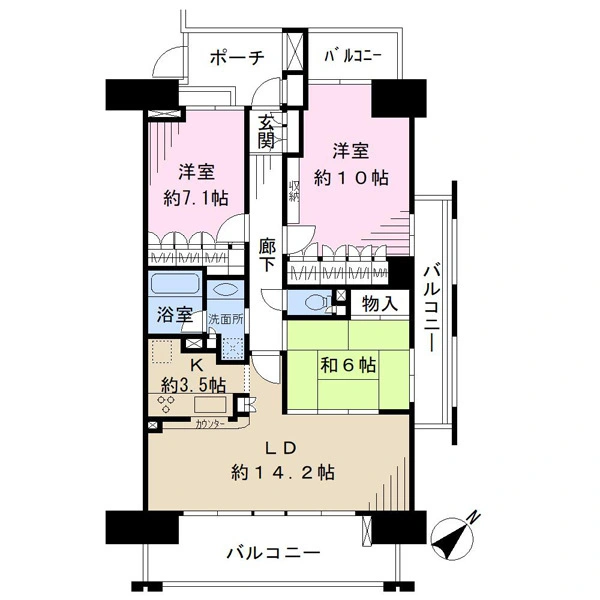 千葉みなとパークハウス壱番館 間取図