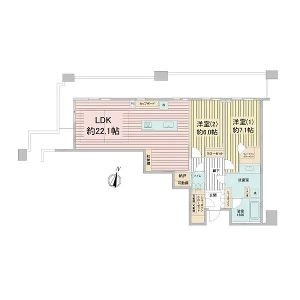 御影タワーレジデンス 間取図