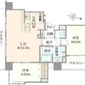 ライオンズグローベル北千住シティマークス 間取図