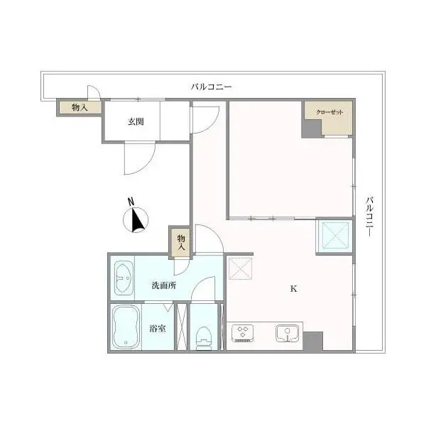 桔梗ハイツ西五反田 間取図