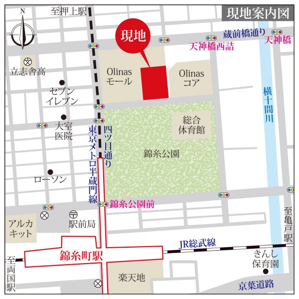 Ｂｒｉｌｌｉａタワー東京 現地案内図