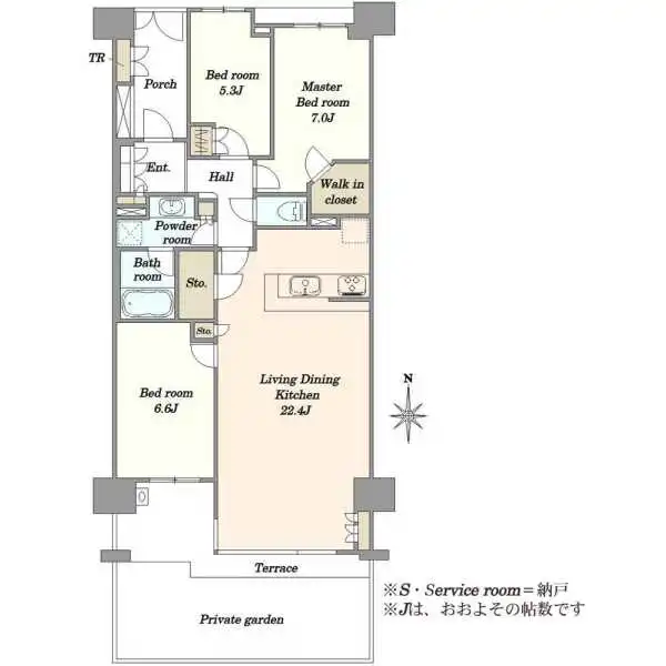 志木ガーデンヒルズオープンスカイコート 間取図