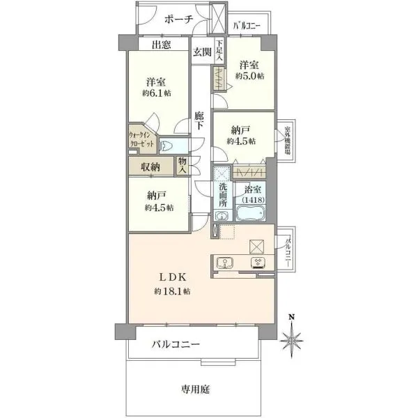 ステイツ苦楽園ガーデンヒルズ 間取図