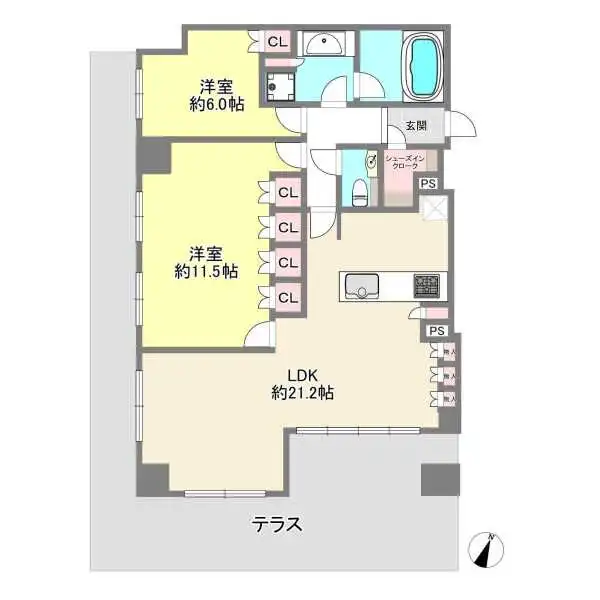 ファインレジデンス住吉山手 間取図