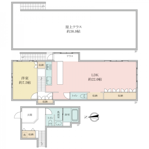西宮市甲陽園西山町 間取図