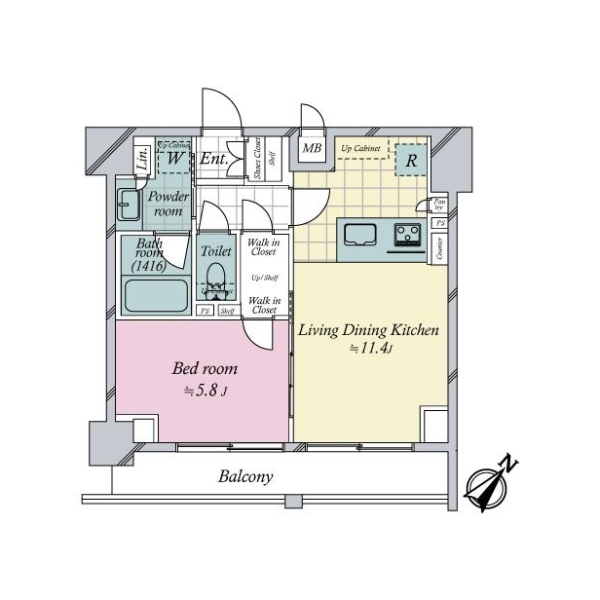 エステムプラザ横濱関内 間取図