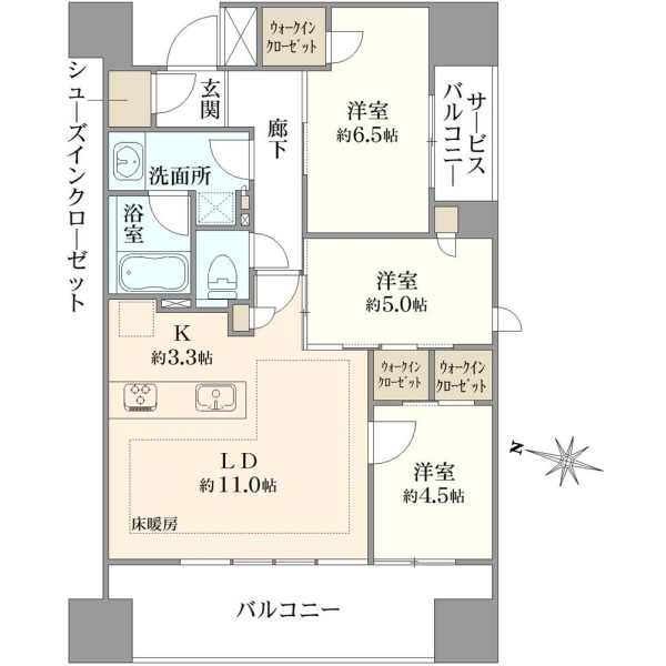 クレヴィア文京湯島 間取図