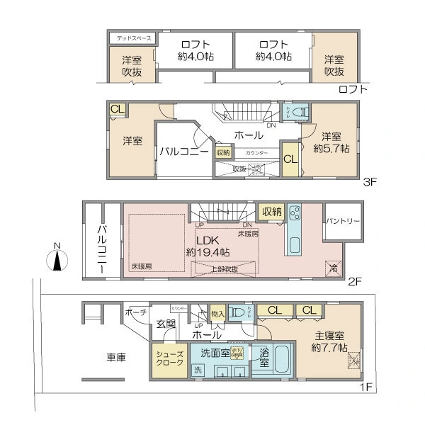 杉並区高円寺南５丁目 間取図