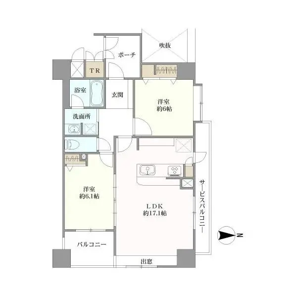 プレサンス栄メディパーク 間取図