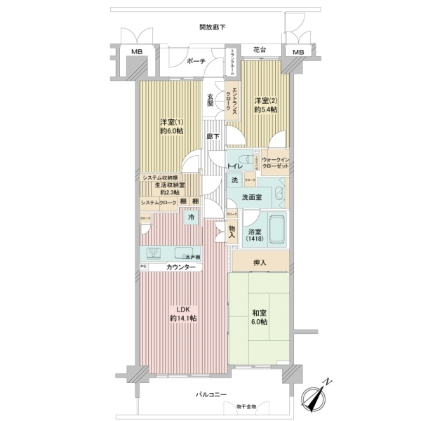 ソフィア戸塚アクアステージ 間取図