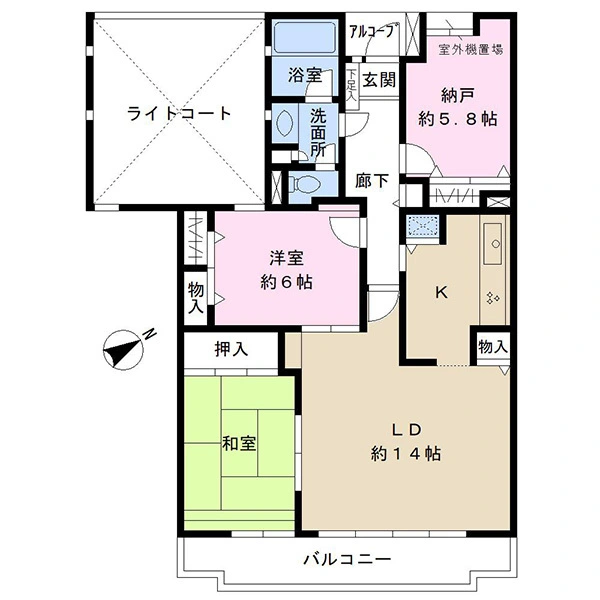 ライオンズマンション京成大久保 間取図