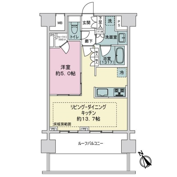 リビオ板橋駅前 間取図